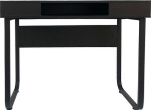 VDD Industrial Vintage Design Schreibtisch Computertisch Stabil - Beistelltisch - industriell modern - schwarzes Metall schwarzes Holz - 110 cm breit