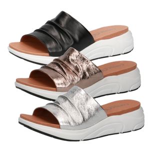 Caprice Damen Pantoletten Clogs Leder 9-27203-26, Größe:39 EU, Farbe:Braun