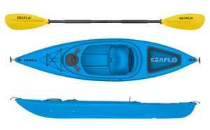 Seaflo Kajak inkl. Paddel, Angelboot, Kanu, Kayak, 1004 blau