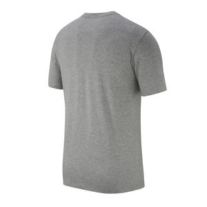 Nike T Shirt Herren Rundhals aus Baumwolle, Größe:XXL, Farbe:Grau