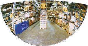Lustro do wózków widłowych H128xW258mm 180 stopni pola widzenia 1m SPL
