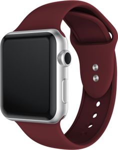 Apple Watch Silikon Sport Ersatz Armband - Bordeaux, 42/44/45mm M/L