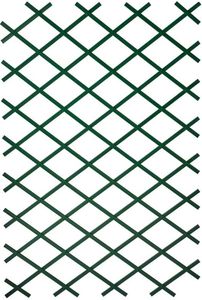 Prírodné záhradné zábradlie 2 ks 100 × 200 cm PVC zelené