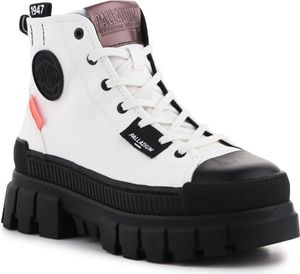 PALLADIUM Revolt HI TX - Damskie buty na platformie Białe 97242-116-M , Rozmiar: EU 39.5 UK 6