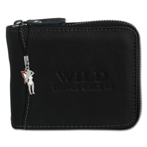Wild Things Only Originálna kožená dámska peňaženka Black RFID Protection OPJ112S
