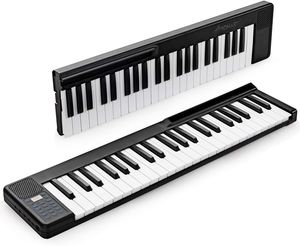 COSTWAY 88 Tastatur digitale Keyboard Kinder elektrisches Klavier 2 x 44Tasten / 128 Rhythmen / 128 Töne/Bluetooth/Lautsprecher