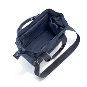 reisenthel allrounder cross, cestovní crossbody taška, Herringbone Dark Blue, 4 L, MQ4113