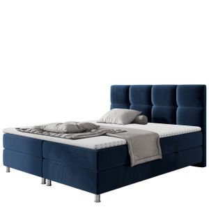 Mirjan24 Boxspringbett Dave, Stilvoll Doppelbett mit zwei Bettkästen, Matratze und Topper (Farbe: Fresh 11, Größe: 180x200 cm)