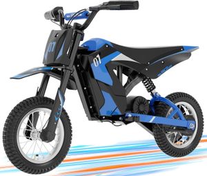 RCB Elektro Motorrad Kinder, Elektromotorrad mit Leistungsstarker Motor, 3 Geschwindigkeitsmodus, Max 25km/h, Reichweite 15KM, Moto Crossbike Kinder ab 3-12Jahren