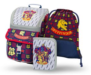 BAAGL Zippy Harry Potter Gryffindor Schulranzen-Set 3tlg: Schulranzen, Federmäppchen, Turnbeutel