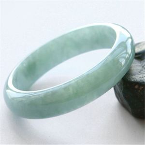 Ruifan Armreif aus natürlicher grüner Jade, feiner Schmuck, Accessoires, handgeschnitztes Glücksamulett für Frauen, YBR582