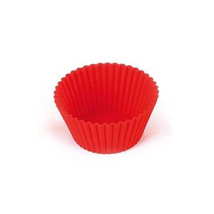 MUFFINFORM Sada 6 silikónových foriem na muffiny na pečenie Cupcake RED