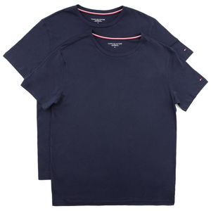 Tommy Hilfiger Herren 2er Pack Baumwolle T-Shirts, Blau S