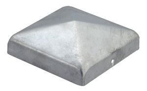 Pfostenkappe feuerverzinkt 70 x 70 mm Pyramide / Kappe für Pfosten 7 x 7 cm verzinkt