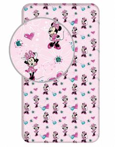 JERRY FABRICS Laken Minnie Flowers 02 Baumwolle, 90/200 cm