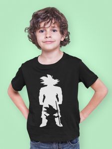 Bio Baumwolle Tričko Dragon Ball Silhouette Anime Comic Son Goku Dětské tričko