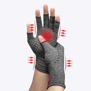 Arthritis Handschuhe, Kompressionshandschuhe Herren Damen, Arthrose Handschuhe Fingerlose Handschuhe für Schmerzlinderung, XL