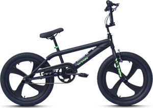 WYNN BMX Freestyle 20 Zoll XX1.1 schwarz-grün Rahmenhöhe 28 cm Mag-Wheels V-Brake