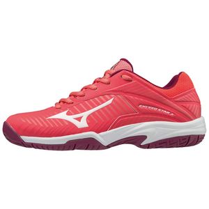 Mizuno Exceed Star 2 All Court Fiery Coral / White / Beet Red EU 37