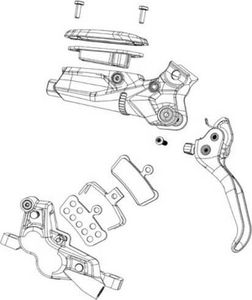 Sram Scheibenbremsen Entlüftungs-Kit Pro V2 inkl. DOT5.1 Flüssigkeit
