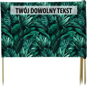 PARAWAN PLAŻOWY Rośliny z indywidualnym napisem 5 PANELI 73.5