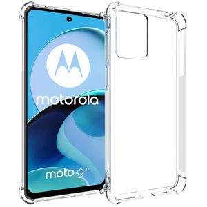 iMoshion Handy Hülle für Motorola Moto G14 - Silikon Anti Shock - Transparent
