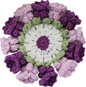 Blumenweb-Untersetzer, rutschfeste Getränkehalter, Tischsets, dekorative gehäkelte Maiglöckchen-Getränkematte, wiederverwendbare Tischmatte, Küchenzubehör Blumenweb-Untersetzer, rutschfeste Getränkehalter, Tischsets, dekorative gehäkelte Maiglöckchen-Getränkematte, wiederverwendbare Tischmatte, Küchenzubehör