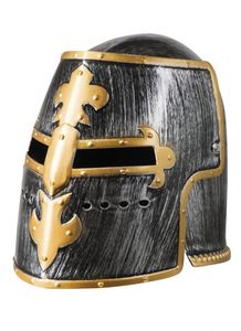 Mittelalter Ritter-Helm silber