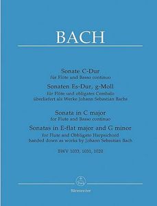 Drei Sonaten für Flöte und Klavier BWV 1020, 1031, 1033 (Bach zugeschrieben)