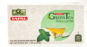 Tapal- Grüner Tee mit Minze Aroma 45g, 30 Beutel