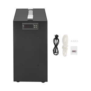 Akvarijní chladič, akvarijní chladič, obdélníkový akvarijní chladič vody s LCD displejem, černý