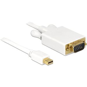DeLOCK miniDisplayp.-VGA 15p St-St wh 1m - DeLOCK 82639 - (PC Zubehoer / Cable / Adapter)
