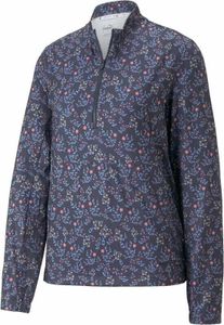 Puma Micro Floral Cloudspun 1/4 Zip Navy Blazer L Bluza Dresowa