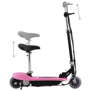 vidaXL E-Scooter mit Sitz 120 W Rosa