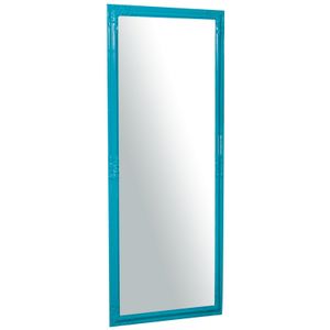 Lange wandspiegel 180x72x3 cm, Wandspiegel groß mit Holzrahmen, Ganzkörperspiegel, Blau
