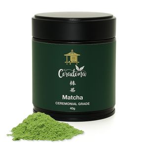 Matcha Ceremonial Grade aus Japan, Uji Kyoto | 100% Natürliches Matcha Pulver, handgemahlen aus Erster Ernte, Japanischer Grüntee | 40g Dose