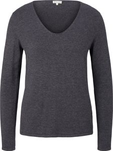 TOM TAILOR Dünner Strickpullover Knitted Basic Stretch Sweater Langarm V-Neck Größe: 3XL
