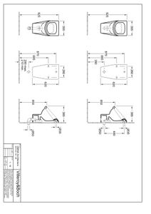 Villeroy & Boch Urinal Omnia architectura Zulauf verdeckt 35x39cmx62cm weiß alpIn mit CeramikPlusbeschichtung, 557400R1