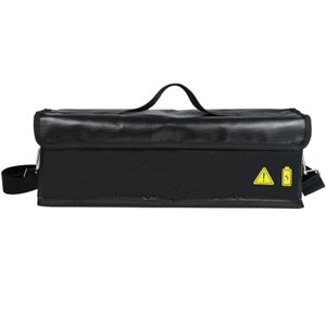 Ohňovzdorná, vodotesná taška na batérie, nabíjacia taška Lipo-Safe, ochranná úložná taška s neviditeľným bočným nabíjacím portom a nastaviteľným ramenným popruhom na prepravu a cestovanie, 41 x 12 x 13 cm