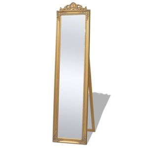 vidaXL Stojící zrcadlo v barokním stylu 160x40 cm zlaté