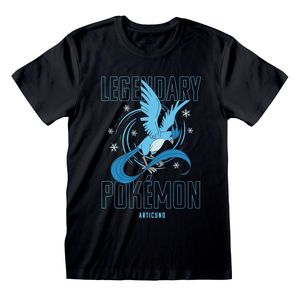 Pokemon T-Shirt M Schwarz Unisex   Legendary Articuno