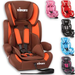 KIDUKU® Autokindersitz Kinderautositz Autositz Kindersitz 9-36kg Gruppe 1+2+3 Braun/Orange
