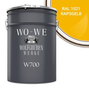 Betonfarbe Bodenfarbe Bodenbeschichtung W700 Rapsgelb ähnl. RAL 1021 - 2,5L