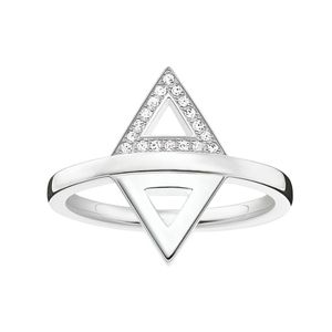 D_TR0019-725-14-54 Prsten trojúhelník s diamanty D_TR0019-725-14 Thomas Sabo