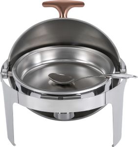 Chafing dish bufetová sada Ohřívač potravin z nerezové oceli 6L