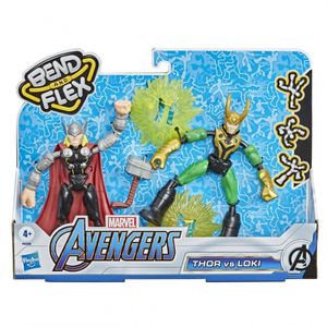 Marvel Spider-Man - 2er Pack Thor und Loki Bend & Flex - 15 cm