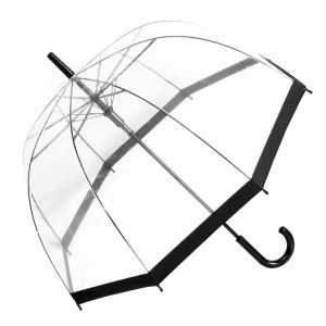 Regenschirm Transparent Durchsichtig Glockenschirm Damen Automatiköffnung
