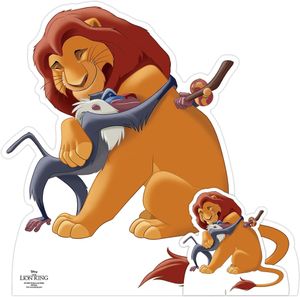 König der Löwen - Mufasa und Rafiki - Mini Pappaufsteller Standy - 74x74 cm