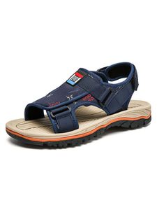 Herren Sommer Verstellbare Sandalen Atmungsaktiv Bequeme Strandschuhe Hohle Freizeitschuhe,Farbe: Blau,Größe:46