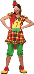 Mottoland Faschingskostüm Clown Dame, Größe 46, Farbe original